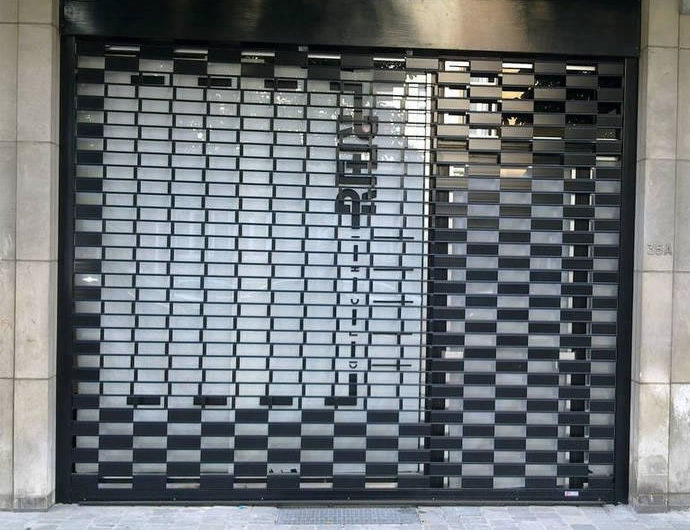 Volets roulants vitrine